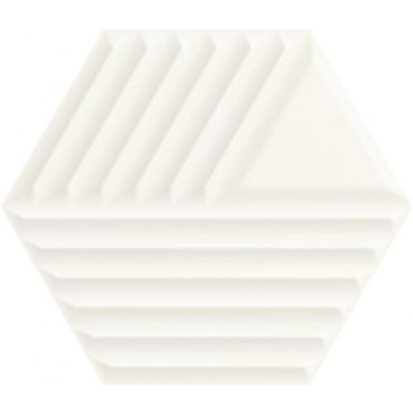 zdjęcie paradyż woodskin bianco heksagon c str płytka ścienna 17.1x19.8 