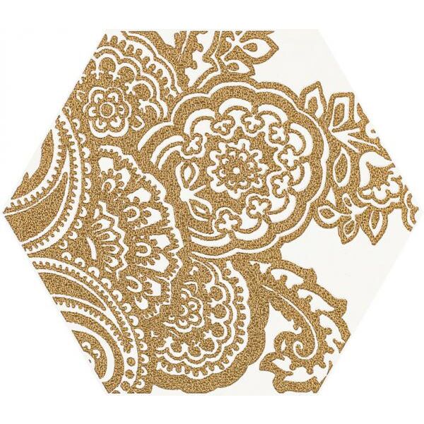 zdjęcie paradyż shiny lines gold b heksagon dekor 17.1x19.8