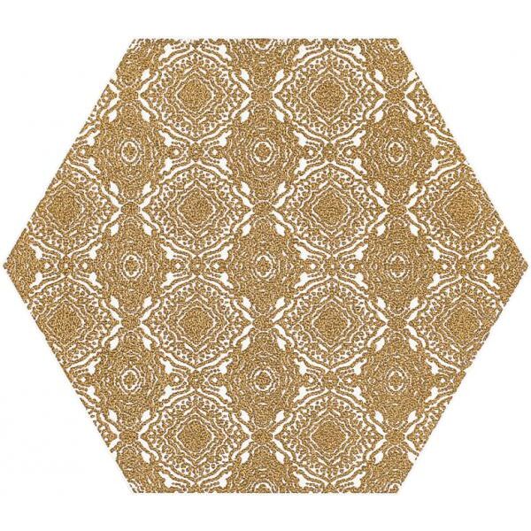 zdjęcie paradyż shiny lines gold e heksagon dekor 17.1x19.8