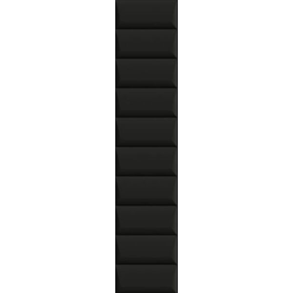 paradyż duo tonne black cegiełka struktura e mat 6.5x29.8 