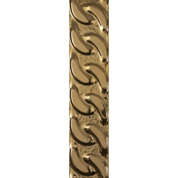 paradyż fashion spirit copper struktura listwa 9x39.8 płytki prostokątne złote o grubości od 10 do 12 mm