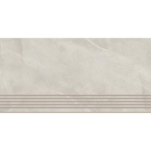 paradyż ritual light grey mat stopnica prosta nacinana 29.8x59.8 paradyż ritual