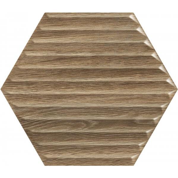 paradyż woodskin wood heksagon b str płytka ścienna 17.1x19.8 