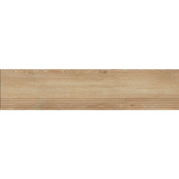 zdjęcie paradyż heartwood honey stopnica nacinana struktura mat 29.8x119.8 