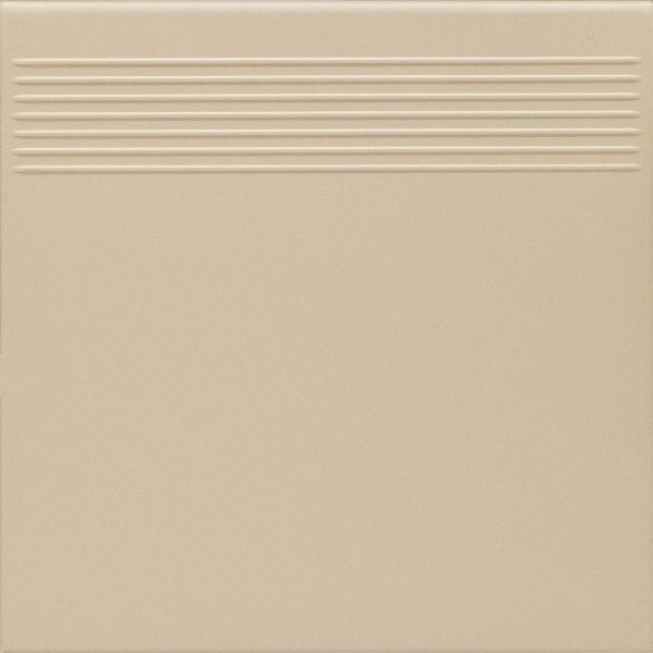 zdjęcie paradyż bazo beige stopnica monokolor mat 30x30 