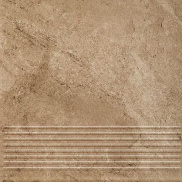 zdjęcie paradyż mattone pietra ochra stopnica prosta 30x30x0.85 