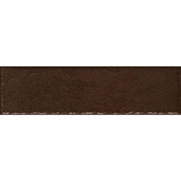 zdjęcie paradyż sundown marrone połysk struktura elewacja 6.6x24.5 