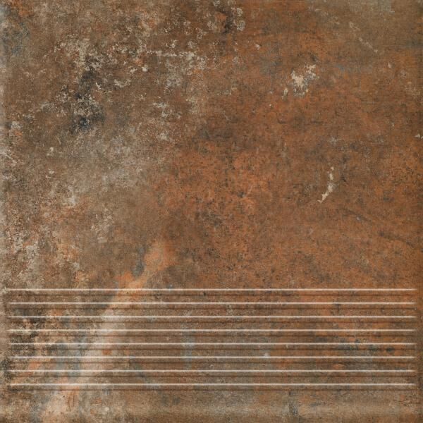 zdjęcie paradyż arteon brown stopnica prosta 30x30x0.85 