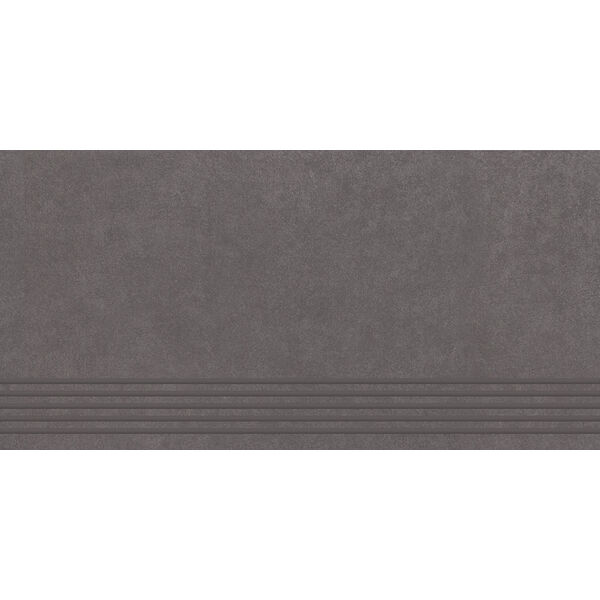 zdjęcie paradyż intero grafit stopnica prosta nacinana mat 29.8x59.8