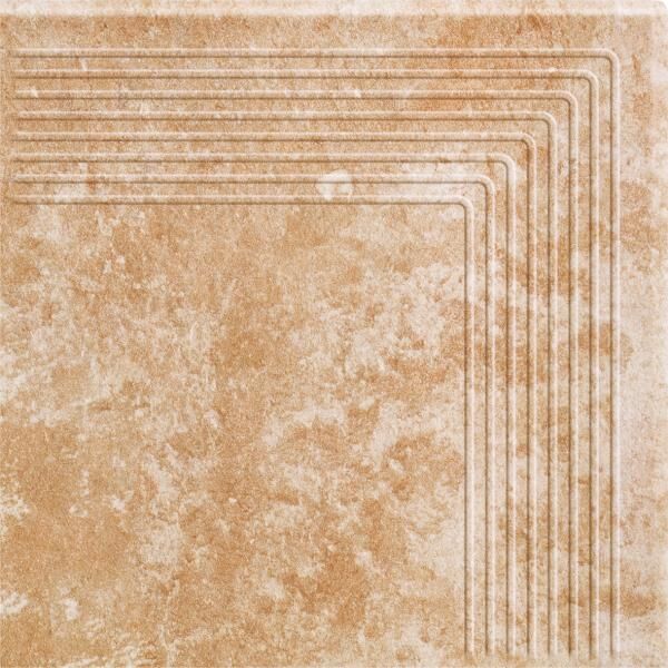 paradyż ilario beige stopnica narożna 30x30 płytki 30x30 beżowe o grubości od 10 do 12 mm