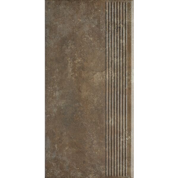 paradyż ilario brown stopnica prosta 30x60x1.1 płytki paradyż do salonu 30x60 brązowe o grubości od 10 do 12 mm