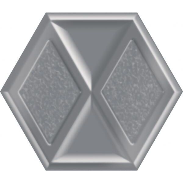 zdjęcie paradyż morning silver heksagon dekor 19.8x17.1 