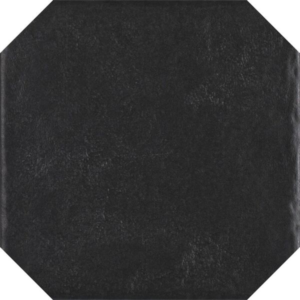 paradyż modern nero octagon gres struktura 19.8x19.8 płytki gres na taras na podłogę 20x20 czarne o grubości 6 do 8 mm