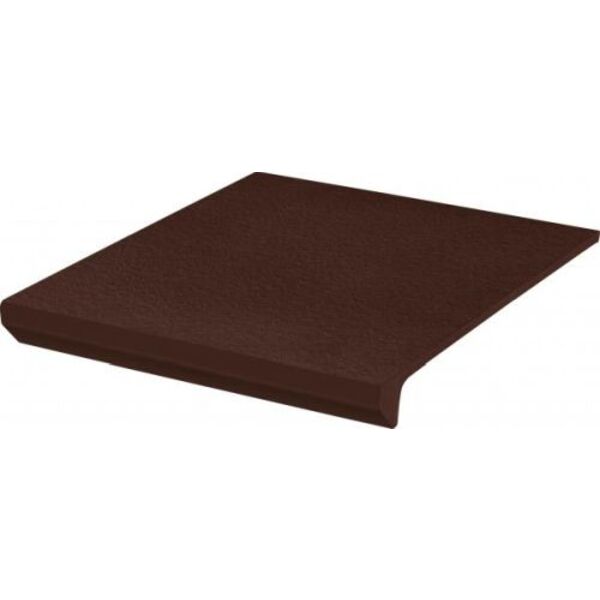 paradyż natural brown stopnica prosta kapinos duro 30x33 płytki paradyż z klinkieru na taras brązowe antypoślizgowe r10