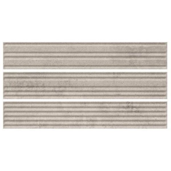 paradyż carrizo grey elewacja struktura stripes mix mat 6.5x39.7 płytki z klinkieru na schody szare matowe strukturalne