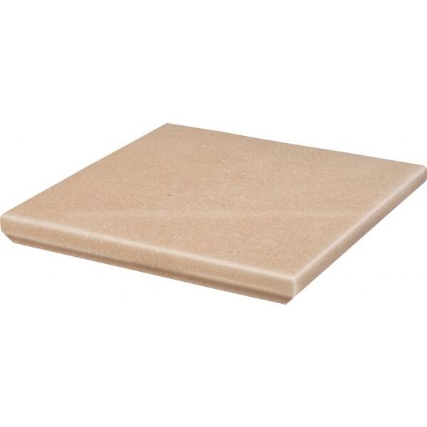 paradyż mattone sabbia beige stopnica narożna kapinos 33x33 płytki paradyż kwadratowe na schody mrozoodporne o grubości od 10 do 12 mm