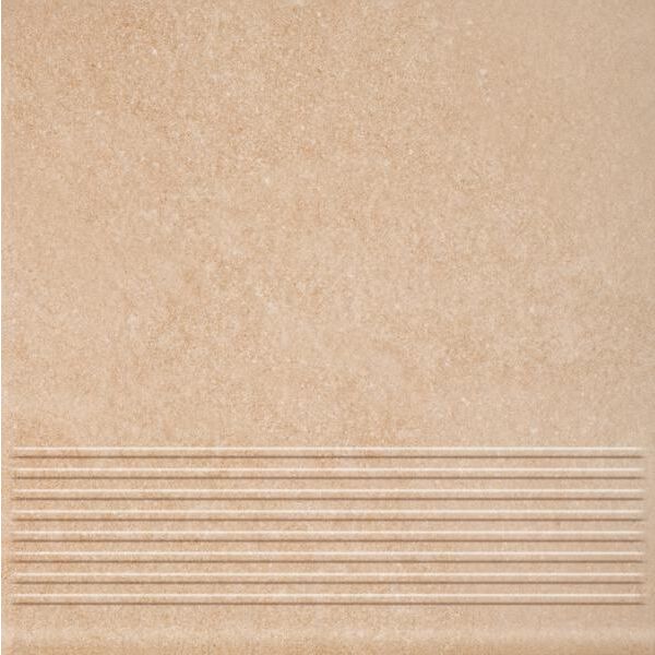 paradyż mattone sabbia beige stopnica prosta 30x30x1.1 imitacja betonu z klinkieru