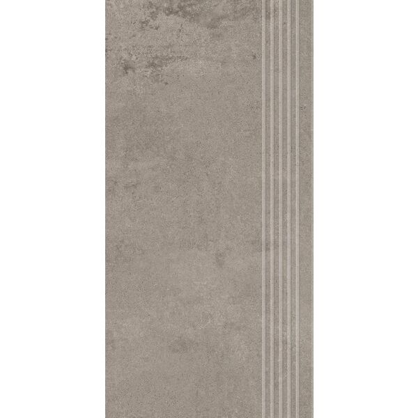 paradyż pure art dark grey stopnica prasowana mat gres rektyfikowany 29.8x59.8x0.8 płytki paradyż imitujące beton prostokątne 30x60 mrozoodporne o grubości 6 do 8 mm