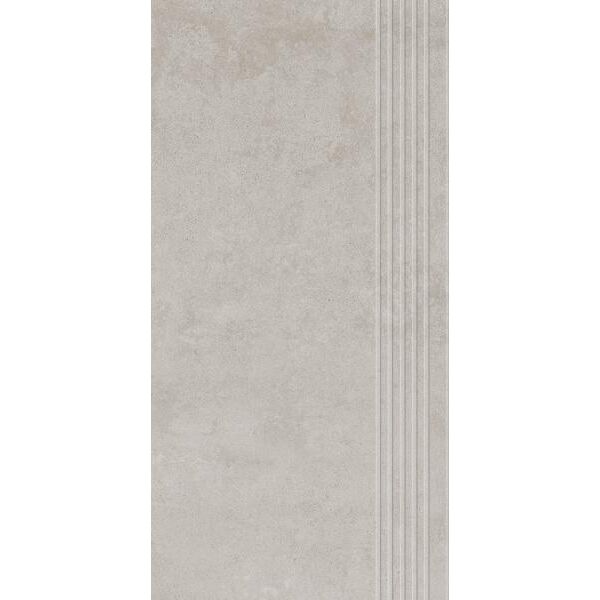 paradyż pure art grey mat stopnica prosta nacinana 29.8x59.8x0.9 płytki paradyż imitujące beton 30x60 mrozoodporne