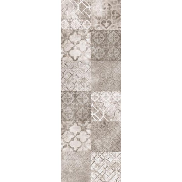 paradyż twin taupe patchwork dekor 25x75 płytki paradyż glazura patchwork