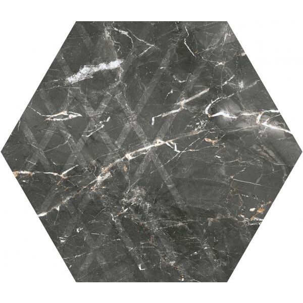 zdjęcie paradyż marvelstone grey heksagon mat rektyfikowany 19.8x17.1 