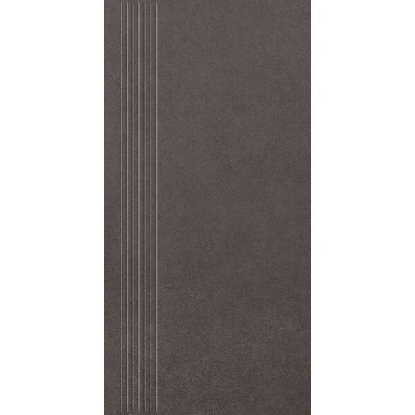 zdjęcie paradyż intero nero stopnica prasowana mat 29.8x59.8 