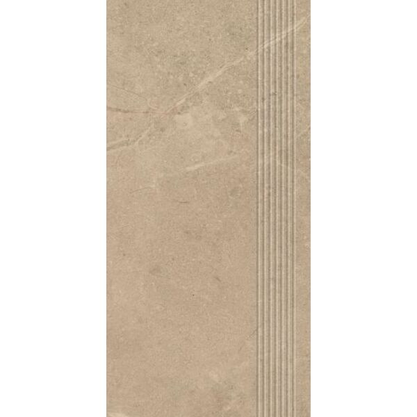 Paradyż Archicross Concrete Beige stopnica mat prasowana 29.8x59.8x0.8 - stopnica gresowa mrozoodporna