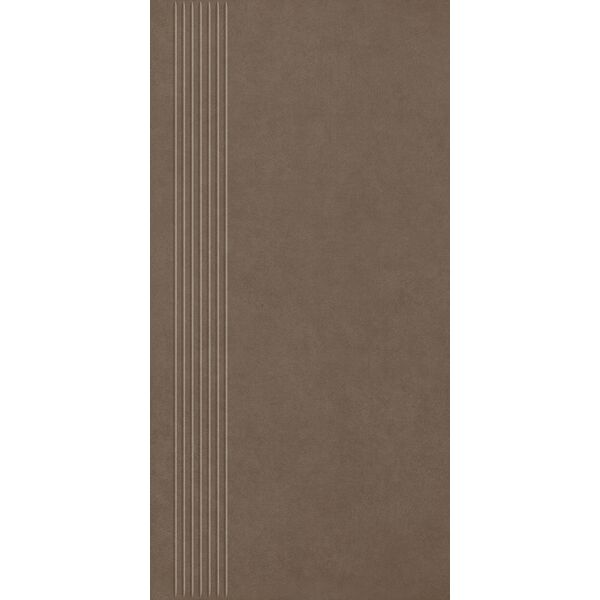 zdjęcie paradyż intero brown stopnica prasowana mat 29.8x59.8