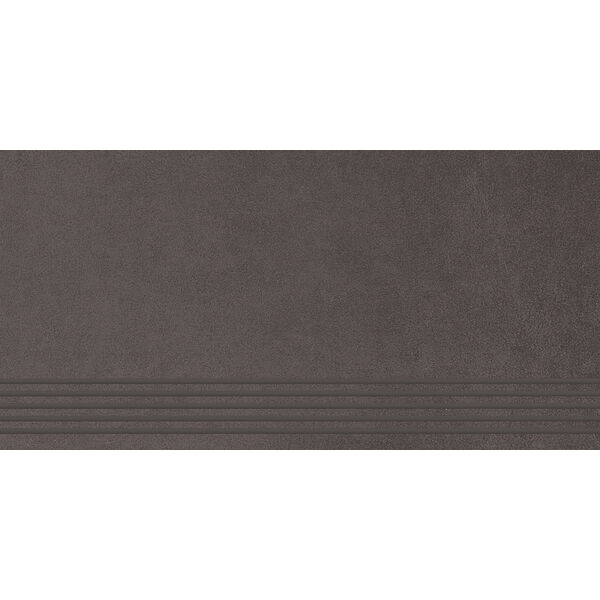 zdjęcie paradyż intero nero stopnica prosta nacinana mat 29.8x59.8