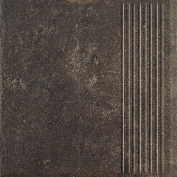 zdjęcie paradyż scandiano brown stopnica prosta 30x30x1.1 