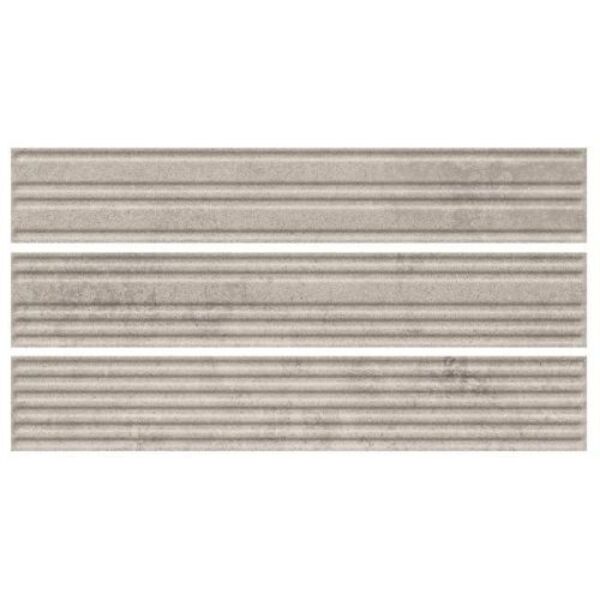 zdjęcie paradyż carrizo grey elewacja struktura stripes mix mat 6.5x39.7