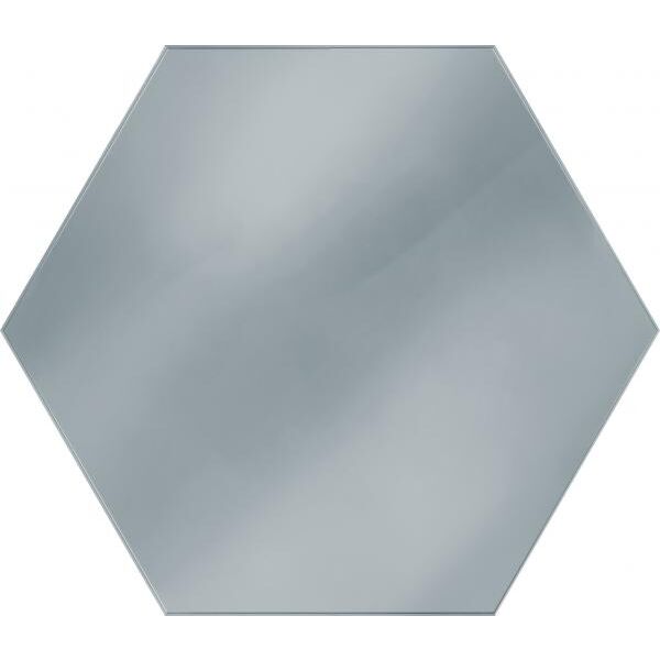 paradyż uniwersalna hexagon lustro 19.8x17.1 płytki paradyż imitujące metal do kuchni błyszczące