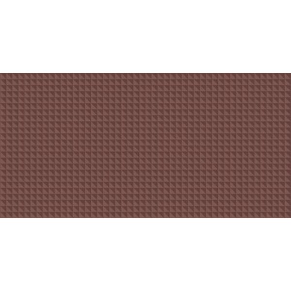 Peronda (wyprzedaż) Pique Waffle Bordeaux płytka ścienna 20x40 (31064) - czerwona glazura strukturalna