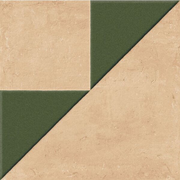 Peronda Kora Clay Decor Green LT gres 22.3x22.3 (43736) - duży gres hiszpański łazienkowy i kuchenny