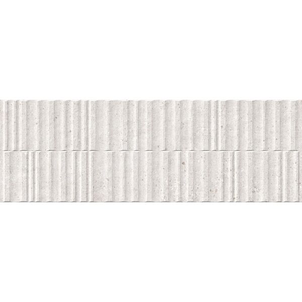 zdjęcie peronda manhattan silver wavy płytka ścienna 33.3x100 (40298)