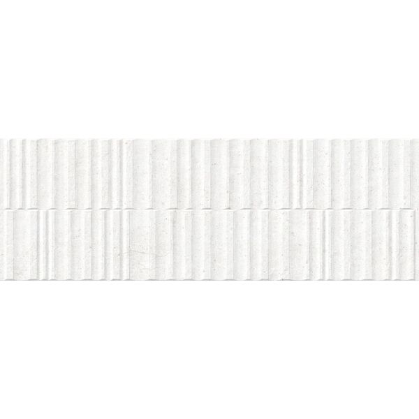 zdjęcie peronda manhattan white wavy płytka ścienna 33.3x100 (40270)