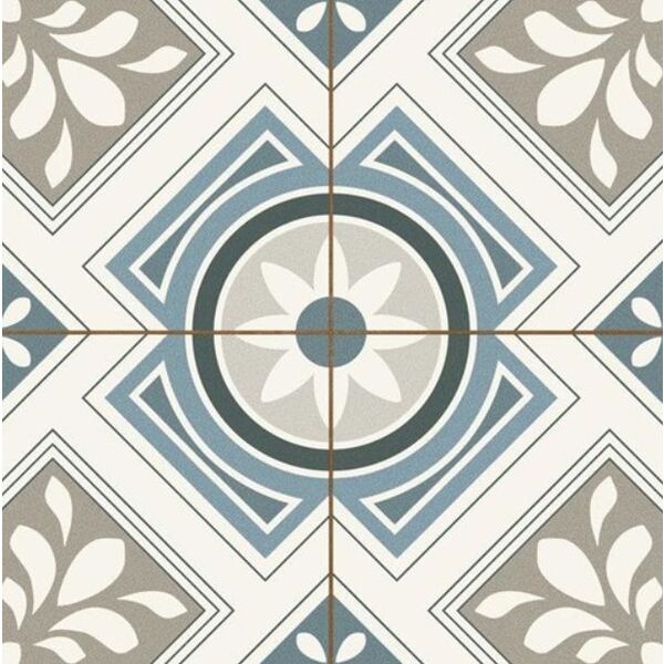 zdjęcie Peronda Duomo Borneo Grey gres 45x45 (35512) - gres szkliwiony ze wzorem patchworkowym na podłogę