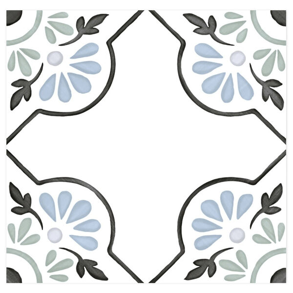 zdjęcie peronda tanger blue petals gres 12.3x12.3 (31079) 