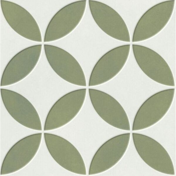 peronda mayari green petals lt gres 22.3x22.3 (37798) płytki gres hiszpańskie do salonu błyszczące geometryczne