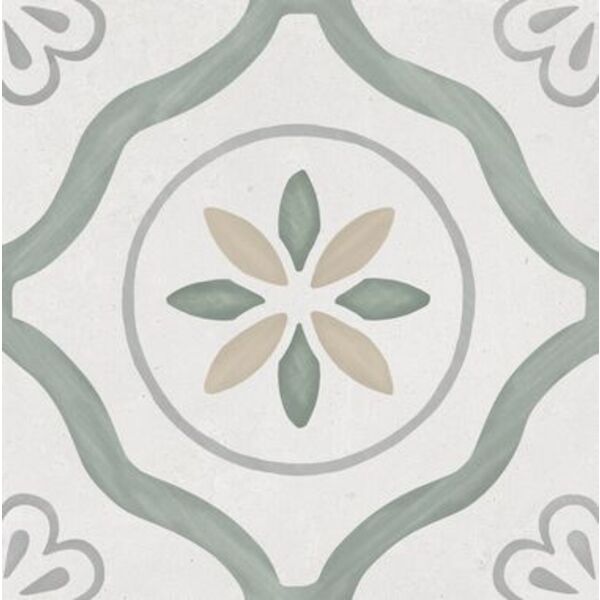 peronda sirocco green petals gres 22.3x22.3 (36157) 