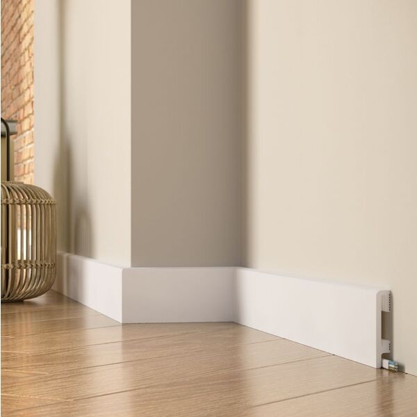 Premium Floor Durofit listwa podłogowa biała (PF080) 240x8x1.5