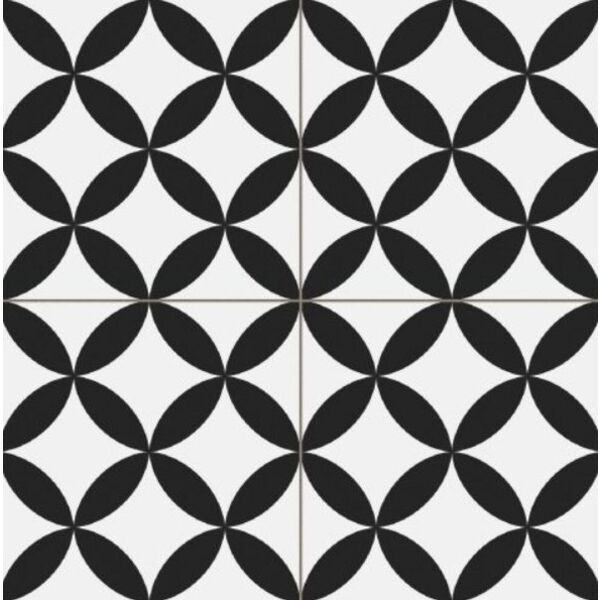 zdjęciePrissmacer PRE. Circle Black gres 45x45 - duży matowy gres hiszpański