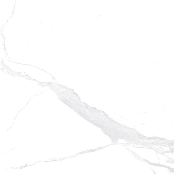 Proceramica Alaska White gres Carving rektyfikowany 60x60 - gres szkliwiony na podłogę imitujący marmur