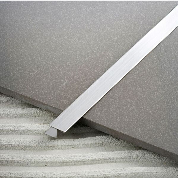 Profil Design PD Satyna TYP z srebrna Satyna listwa podłogowa 10x20x270 CM