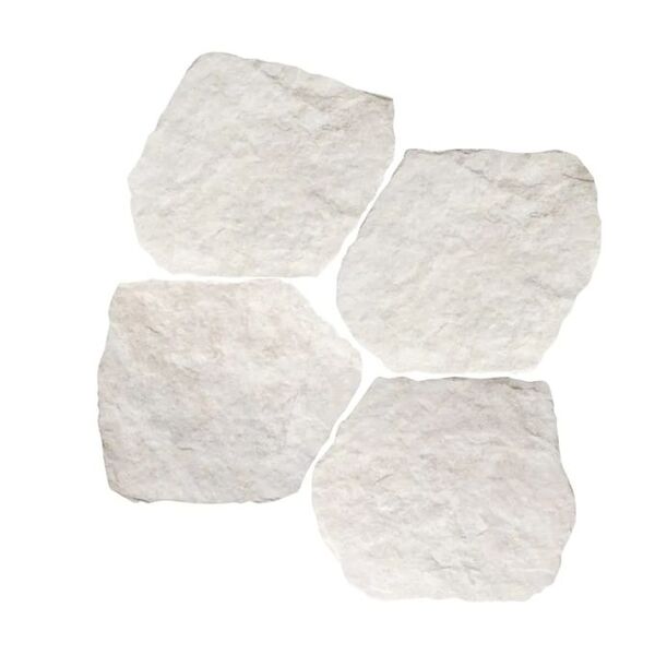 zdjęcieRealonda Cuzco White gres 28.5x33 - biały gres imitujący kamień do łazienki i kuchni