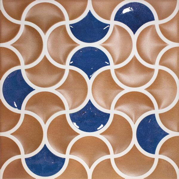 zdjęcie realonda bari lattice cotto cobalt płytka ścienna 33x33 