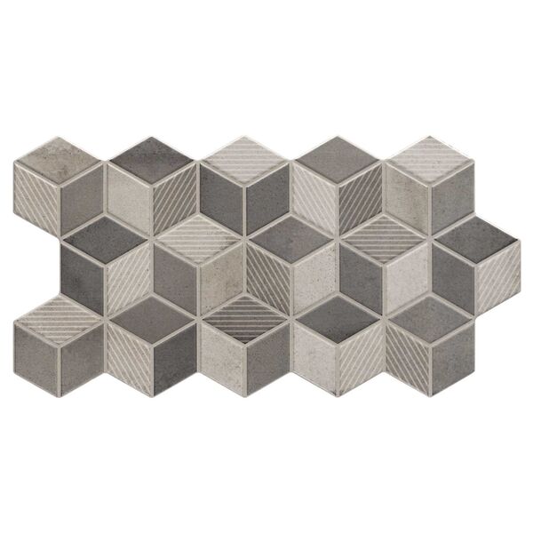 zdjęcie realonda rhombus grey gres 26.5x51 