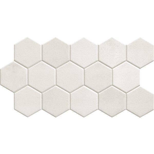 realonda hex white gres 26.5x51 płytki realonda heksagonalne hiszpańskie do łazienki na podłogę białe matowe