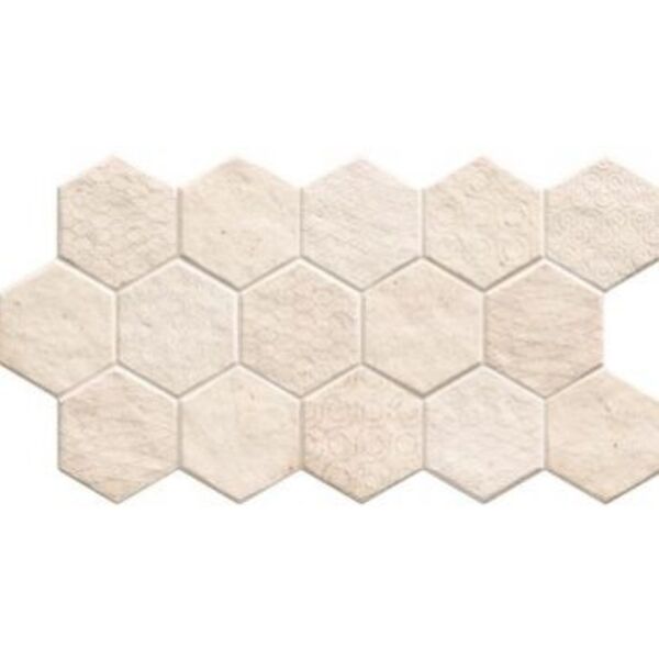 realonda malta sand hex gres 26.5x51 