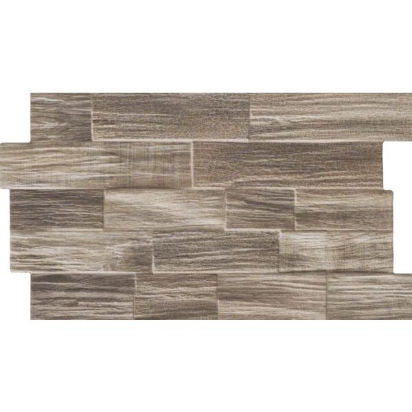 zdjęcieRealonda Driftwood Walnut płytka ścienna 31x56 - matowa płytka do salonu i przedpokoju imitująca drewno
